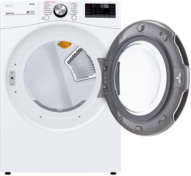LG White Front Load Laundry Pair-7