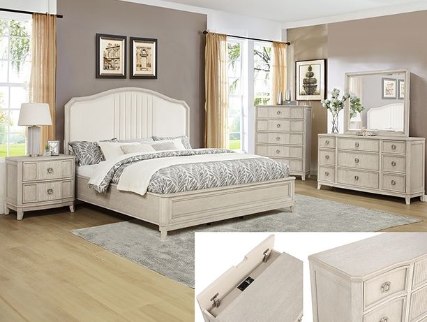 Crown Mark Napoli Beige Dresser-1