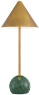 Currey & Company Journey Brass/Green Cordless Table Lamp-0