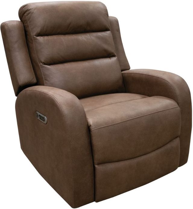 American Wholesale Furniture Avanti Brown Power Recliner-0