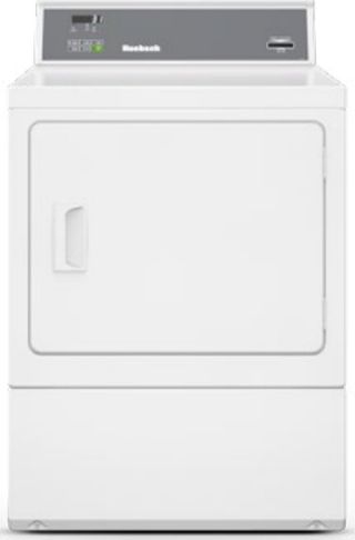 Huebsch 7.0 Cu. Ft. White Front Load Prep For Card Commercial Electric Dryer