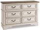 Signature Design by Ashley® Realyn 5-Piece Chipped White Twin Panel Bed Set-2
