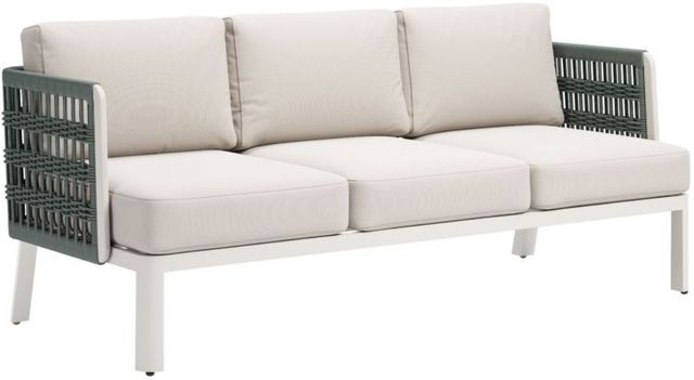 Zuo® Modern Bridgehampton White Aluminum Outdoor Sofa-0