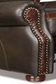 Campio Furniture Legacy Leather Mason Dark Brown Recliner Chair-1