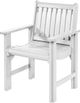 C.R. Plastic Generation Line White Dining Arm Chair-1