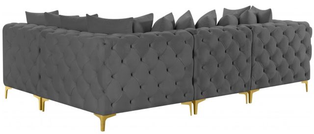 Meridian Furniture Tremblay 4-Piece Grey Modular Sectional Set-2