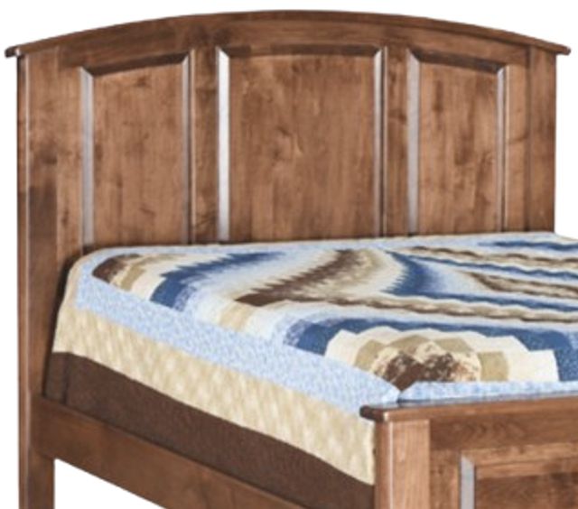 Archbold Furniture Customizable Amish Essentials Carson Maple Queen Arched Panel Bed-1