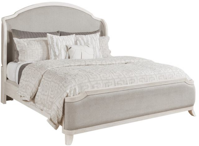 American Drew® Harmony Carlyn Cathedral White California King Upholstered Panel Bed