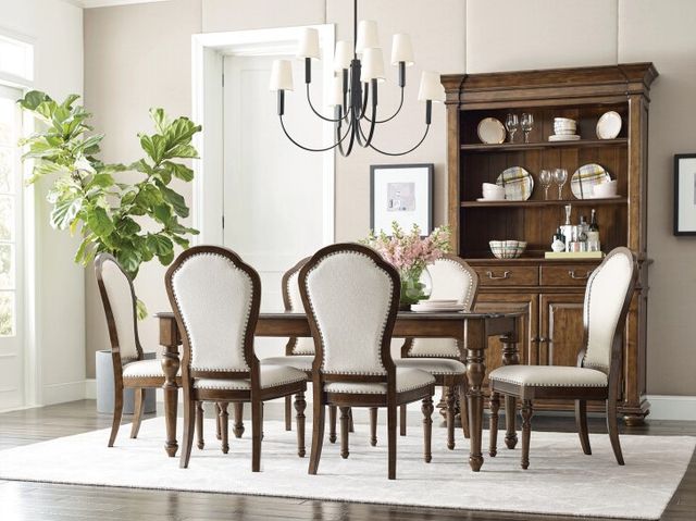 Kincaid® Commonwealth Kirkman Brown/Linen Upholstered Side Chair-2