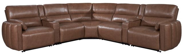 Parker House® Modesto 7-Piece Sable Power Reclining Sectional with Power Headrest-0