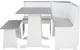 Linon Ardmore 5-Piece Gray/White Nook Set-2