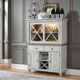 Liberty Furniture Ocean Isle Antique White/Weathered Pine Hutch and Buffet-1