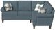 Flexsteel® Customizable Moxy 2-Piece Curved Sock Arm Sectional-5
