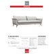 Korson Furniture Barga Gray 3-Seater Sofa-1