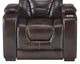 Corinthian Furniture Luke Brown Power Recliner with Power Headrest-3