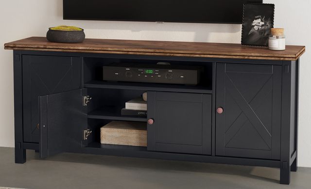 A-America® Stormy Ridge Chickory/Slate Black 72" Media Console-2
