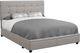 Monarch Specialties Inc. Grey Linen Queen Storage Bed-0