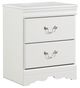 Signature Design by Ashley® Anarasia 4-Piece White Twin Sleigh Bed Set-1