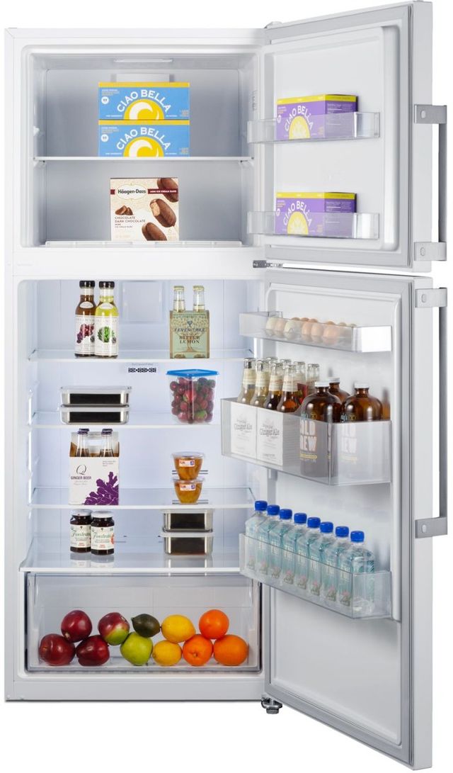 Summit® 28" 13.6 Cu. Ft. White Counter Depth Top Freezer Refrigerator-2