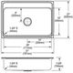 Elkay Lustertone® Classic Lustrous Satin 1" x 22" x 7-5/8" 3-Hole Single Bowl Drop-in Sink-2