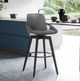 Armen Living Baylor Gray 26" Swivel Counter Stool-3