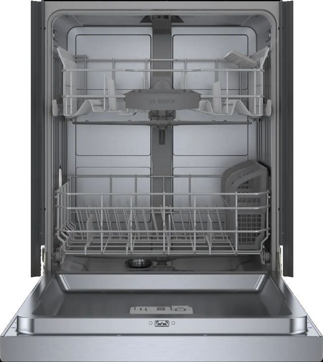 Bosch® 100 Series 24" Stainless Steel Front Control Built In Dishwasher-2
