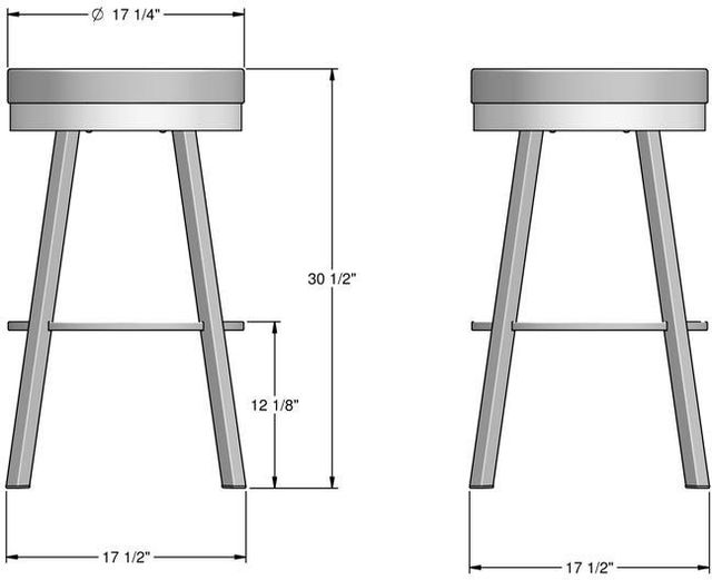 Amisco Customizable Rudy Swivel Bar Stool-3