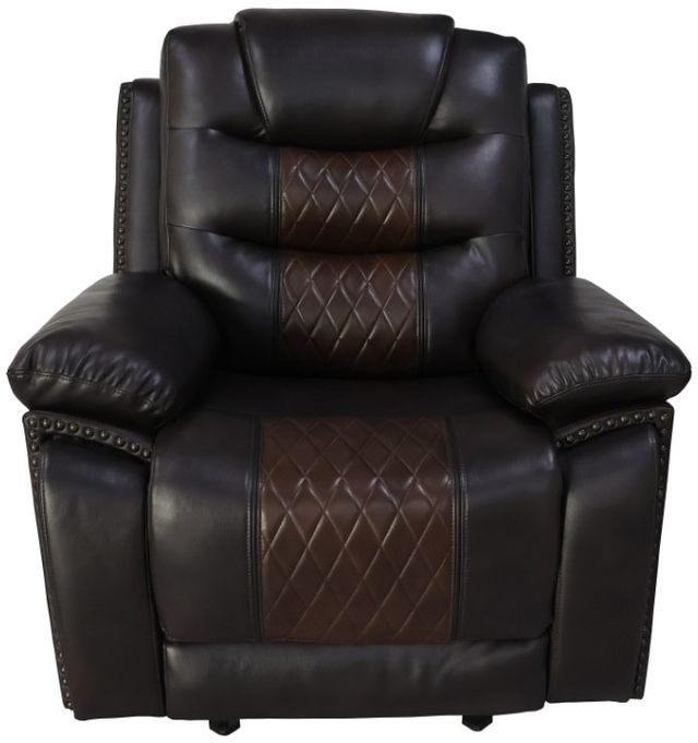 New Classic® Home Furnishings Nikko Brown Power Glider Recliner-2