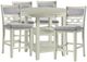 Elements International Amherst 5-Piece Bisque Counter Dining Set-0