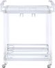 Coaster® Jefferson Clear 2-Tier Glass Serving Cart-2