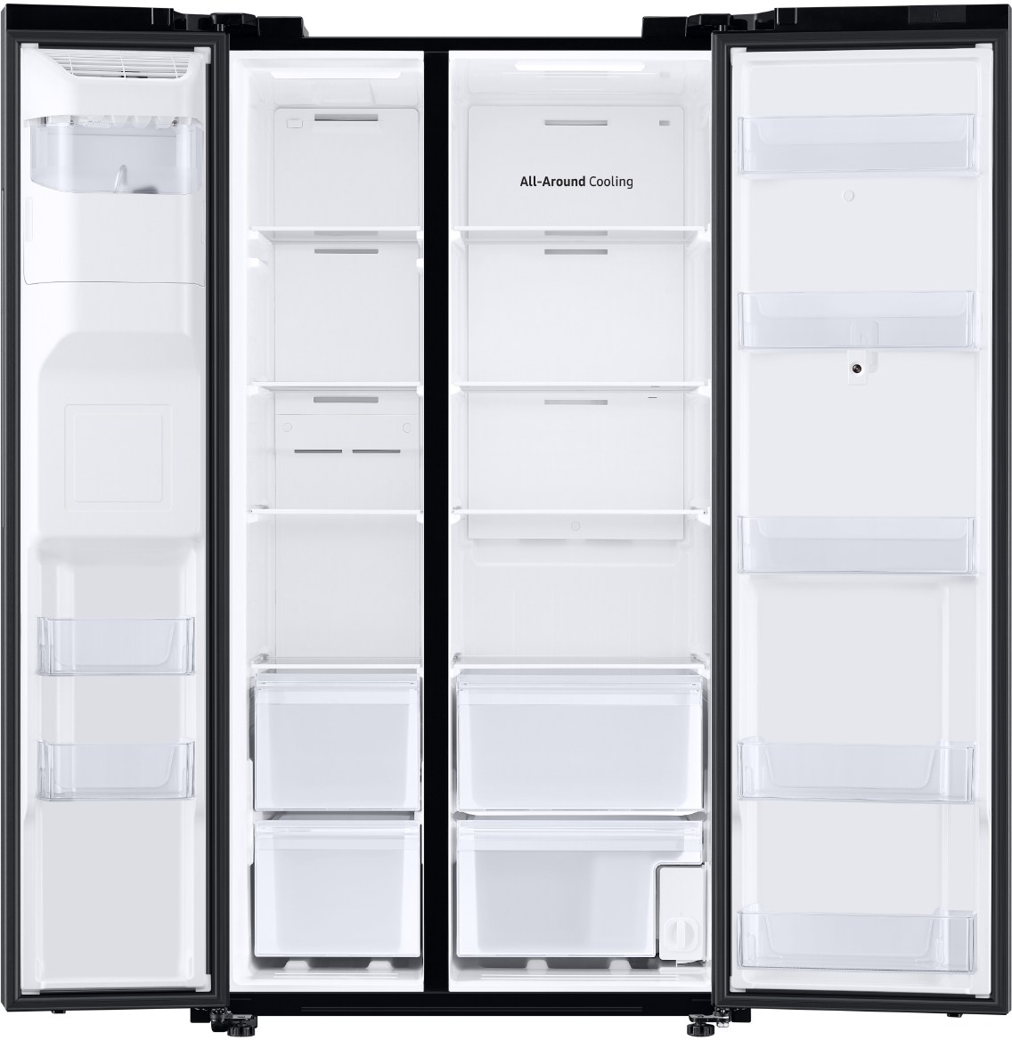 7555 Sページ Samsung Side-by-Side Fridge & Freezer - 13.1/6.8 Cu.ft - فضي