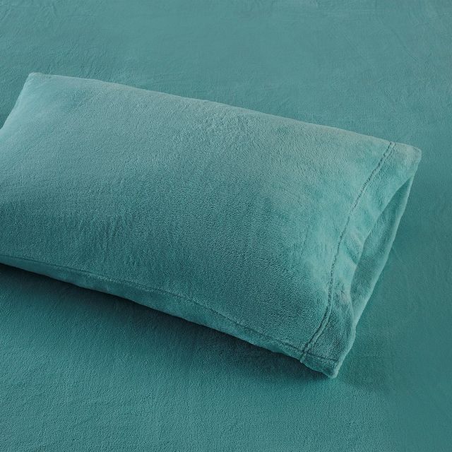 Olliix by True North by Sleep Philosophy Soloft Plush Teal Full Sheet Set-3