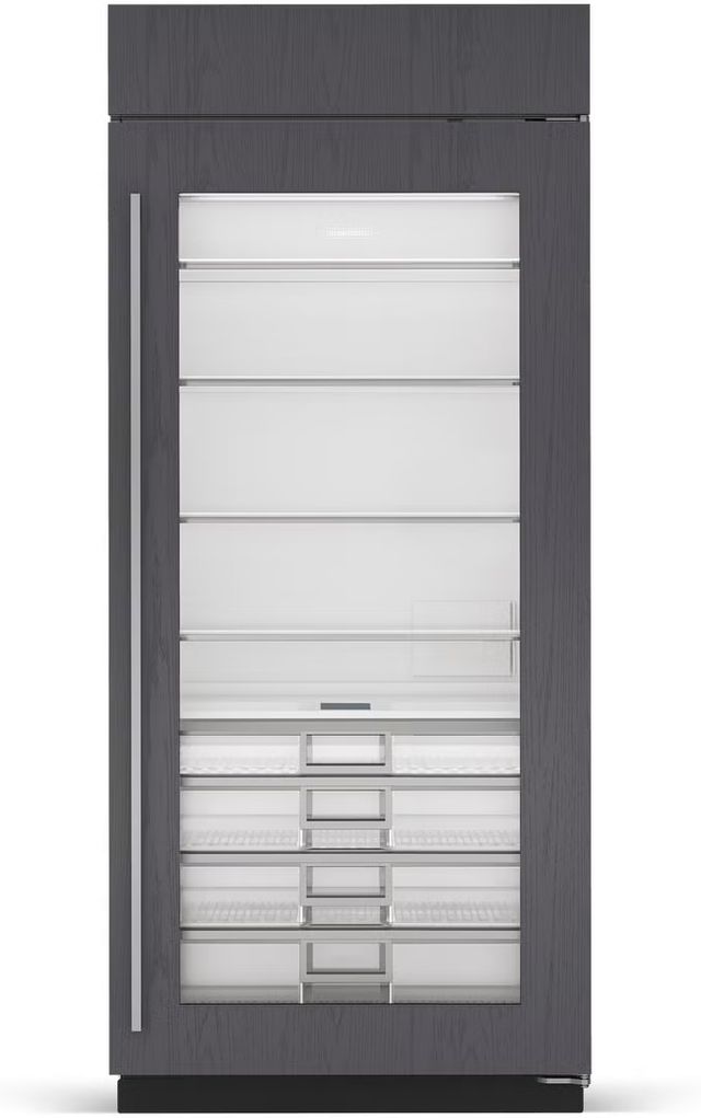 Sub-Zero® Classic Series 36" 22.9 Cu. Ft. Panel Ready Right Hinge Column Refrigerator with Standard Glass Door-0