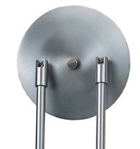 Cal® Lighting & Accessories Brushed Steel/White Serpentine Light-2