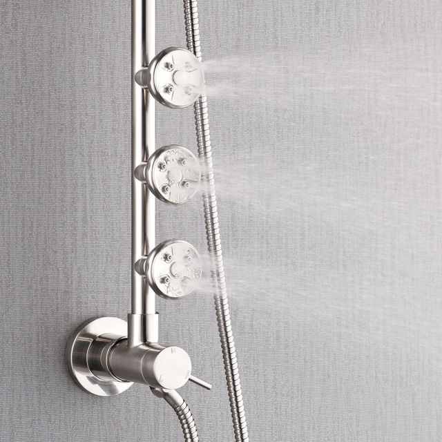 Forno Acqua AcquaSPA Brushed Nickel 8" Retrofit Shower System 1.8 GPM-2