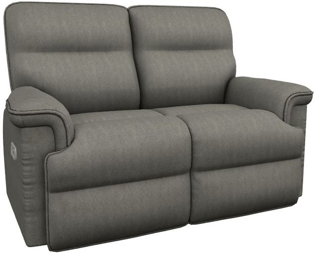 La-Z-Boy® Jay Flannel Power Reclining Loveseat with Headrest-0