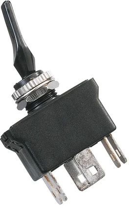 RadioShack 20 A, 12 VAC Heavy Duty Auto-Flip Switch DPDT Center Off-0