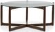 Moe's Home Collection Hetta Glass Top Coffee Table with Walnut Base-1