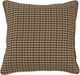 HiEnd Accents Clifton Suede/Twill Plaid Cotton Reversible Euro Sham-1