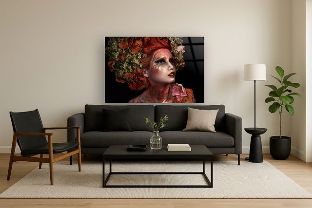 Classy Living Lady of Fall Wall Art-1