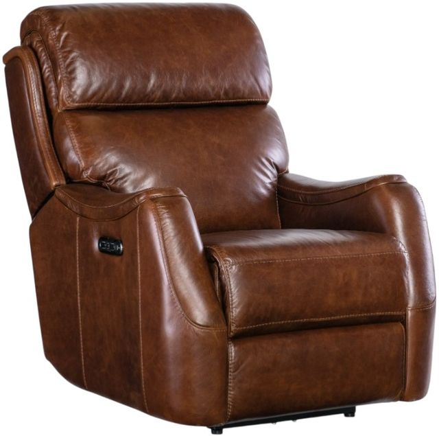 Hooker® Furniture MS Harlan Carrington Walnut Power Recliner with Power Headrest-0