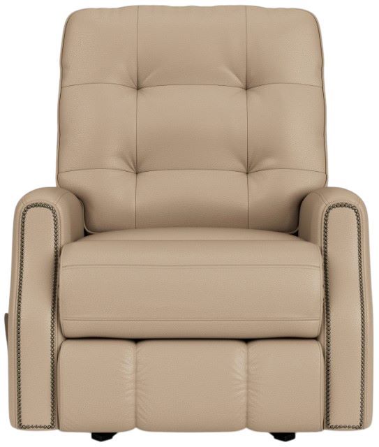 Flexsteel® Customizable Devon Leather Manual Rocking Recliner-3
