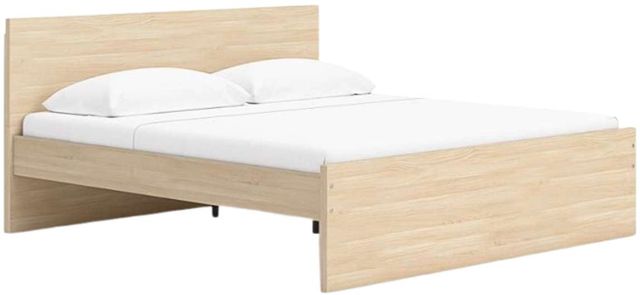 Signature Design by Ashley® Onita Natural Queen Panel Platform Bed with Side Storage-0