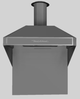 Vent-A-Hood® A Series 36" Gunsmoke Retro Style Wall Mounted Range Hood-0