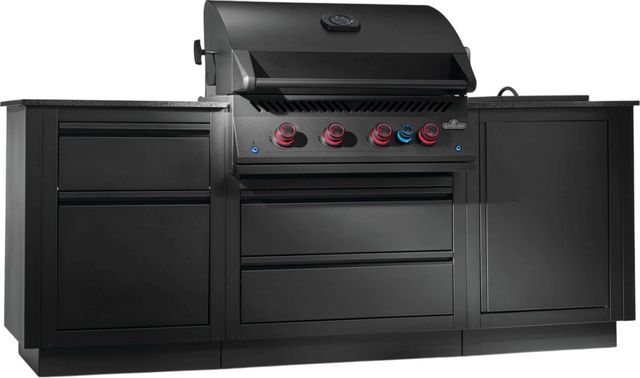 Napoleon OASIS™ 300 112" Matte Black Outdoor Kitchen Kit-3