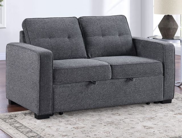Steve Silver Co. Noah Gray Sleeper Loveseat-1