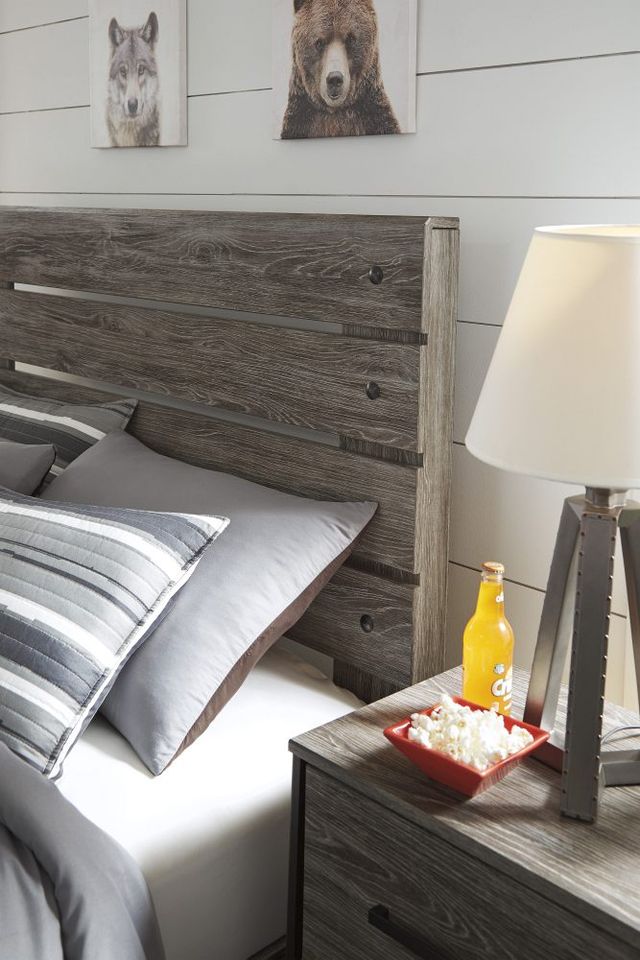 Signature Design by Ashley® Cazenfeld Black/Gray Full Panel Headboard-2