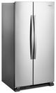 Whirlpool® 33" 22.0 Cu. Ft. Monochromatic Stainless Steel Side-By-Side Refrigerator-2