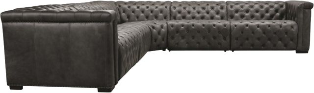 Hooker® Furniture MS Savion Grandier 5-Piece Bellagio Gravel L-Shape Power Reclining Sectional with Power Headrest-1