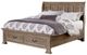 Vaughan-Bassett Woodlands Driftwood Sleigh Queen Storage Bed-0